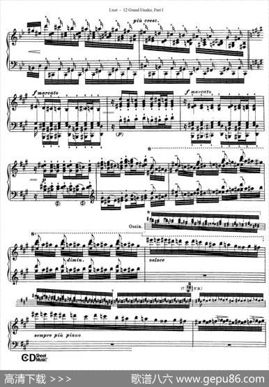 12GrandEtudesS.137（12首华丽的练习曲·5）|弗兰茨·李斯特