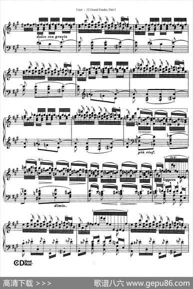 12GrandEtudesS.137（12首华丽的练习曲·5）|弗兰茨·李斯特
