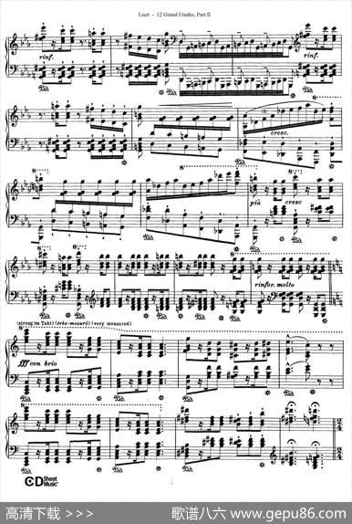 12GrandEtudesS.137（12首华丽的练习曲·8）|弗兰茨·李斯特