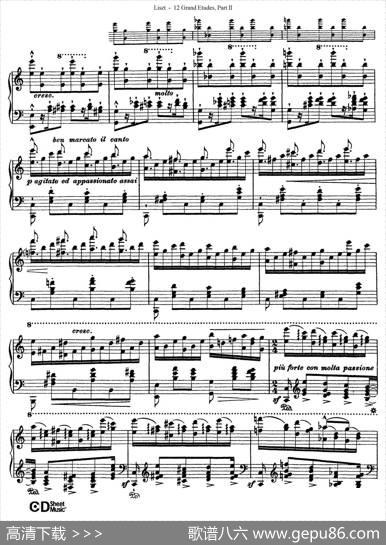 12GrandEtudesS.137（12首华丽的练习曲·8）|弗兰茨·李斯特
