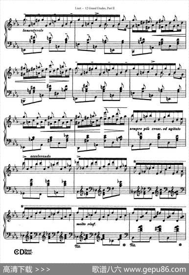 12GrandEtudesS.137（12首华丽的练习曲·8）|弗兰茨·李斯特