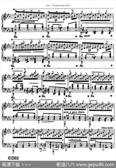 12GrandEtudesS.137（12首华丽的练习曲·8）|弗兰茨·李斯特