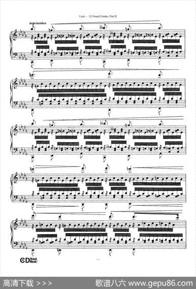 12GrandEtudesS.137（12首华丽的练习曲·12）|弗兰茨·李斯特
