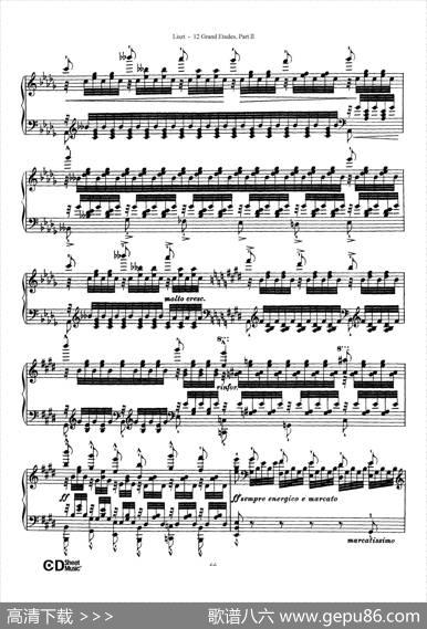 12GrandEtudesS.137（12首华丽的练习曲·12）|弗兰茨·李斯特
