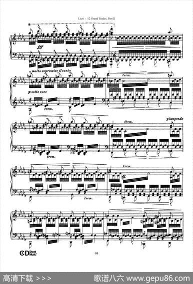 12GrandEtudesS.137（12首华丽的练习曲·12）|弗兰茨·李斯特