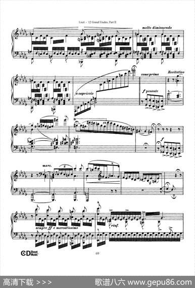 12GrandEtudesS.137（12首华丽的练习曲·12）|弗兰茨·李斯特