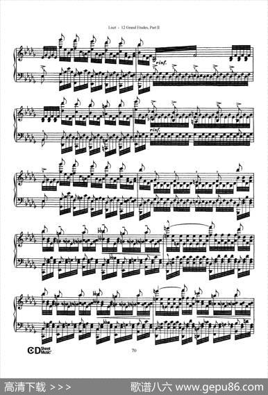 12GrandEtudesS.137（12首华丽的练习曲·12）|弗兰茨·李斯特