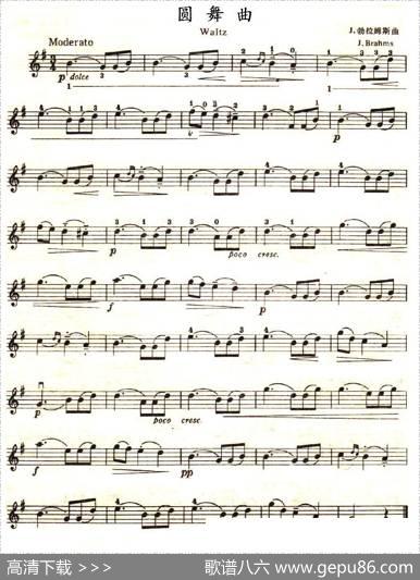 圆舞曲（J·勃拉姆斯作曲版）|勃拉姆斯（Brahms）