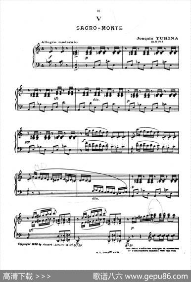 DanzasGitanasOp.55（吉普赛舞曲）（华金·图里纳作曲版）|华金·图里纳