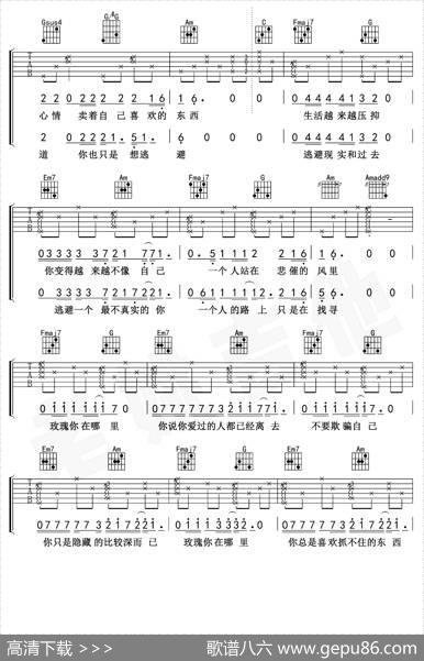 玫瑰（老姚吉他编配版）|贰佰词曲、老姚吉他编配