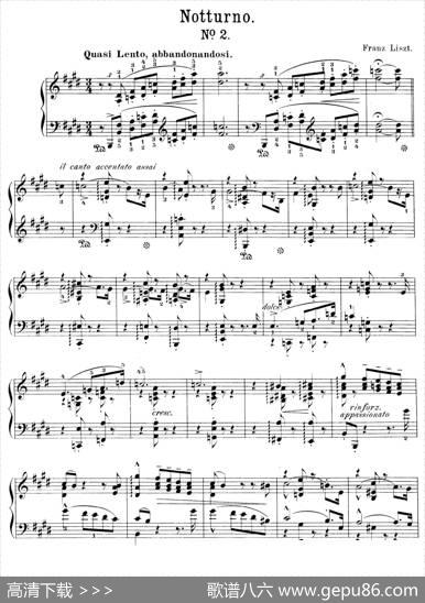 NotturnosS.541（3首夜曲“爱之梦”·2）|弗兰茨·李斯特