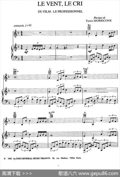 电影配乐大师莫瑞康最佳20首钢琴谱（BestofEnnioMorricone·6）|莫瑞康（EnnioMorricone）