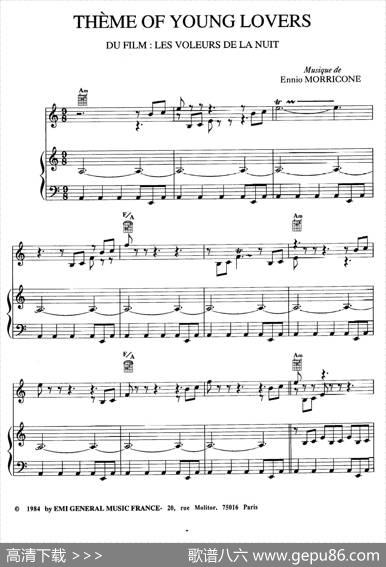 电影配乐大师莫瑞康最佳20首钢琴谱（BestofEnnioMorricone·16）|莫瑞康（EnnioMorricone）