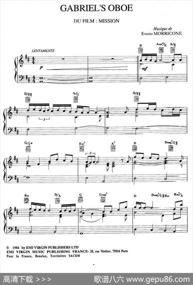 电影配乐大师莫瑞康最佳20首钢琴谱（BestofEnnioMorricone·19）|莫瑞康（EnnioMorricone）
