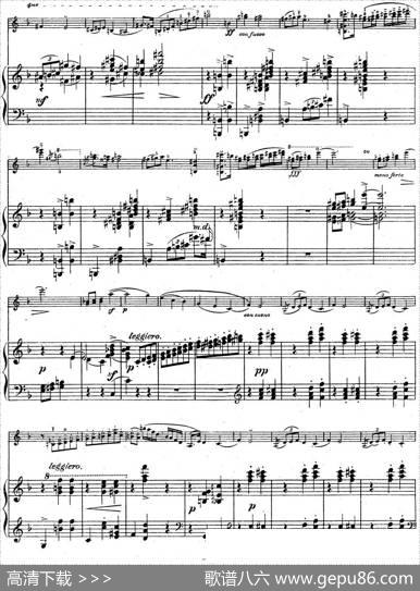 伊萨伊作品集：No.2(Mazurka)（小提琴+钢琴伴奏）