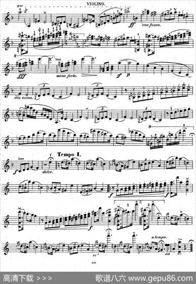伊萨伊作品集：No.2(Mazurka)（小提琴分谱）