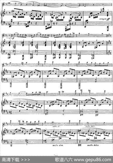 法朗克《A大调小提琴奏鸣曲》（II）（小提琴+钢琴伴奏）|法朗克