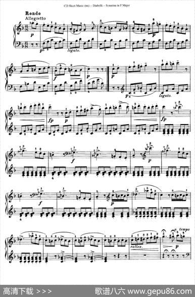 7PianoSonatinasOp.168（7首钢琴小奏鸣曲No.1）|安东·狄亚贝利