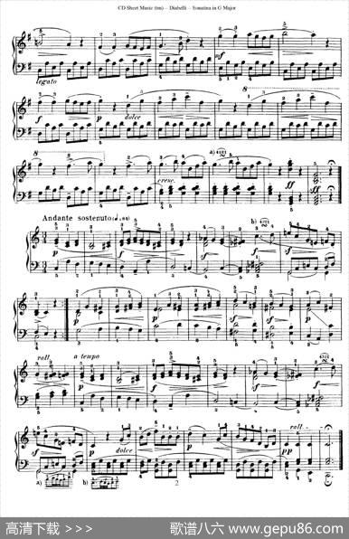 7PianoSonatinasOp.168（7首钢琴小奏鸣曲No.2）|安东·狄亚贝利