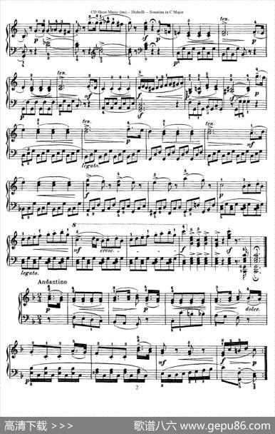 7PianoSonatinasOp.168（7首钢琴小奏鸣曲No.3）|安东·狄亚贝利