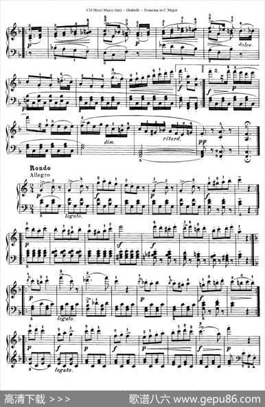 7PianoSonatinasOp.168（7首钢琴小奏鸣曲No.3）|安东·狄亚贝利