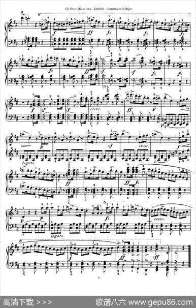 7PianoSonatinasOp.168（7首钢琴小奏鸣曲No.5）|安东·狄亚贝利