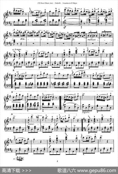 7PianoSonatinasOp.168（7首钢琴小奏鸣曲No.5）|安东·狄亚贝利