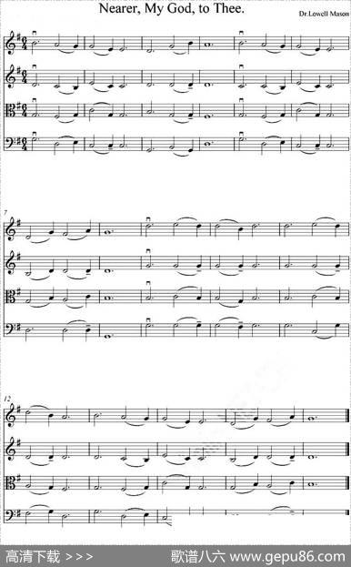 Nearer,MyGod,toThee（四重奏）|Dr.LowellMason
