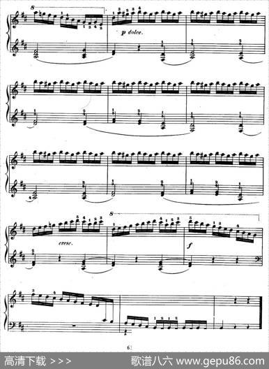 《车尔尼钢琴手指灵巧初步练习曲》OP.636-5