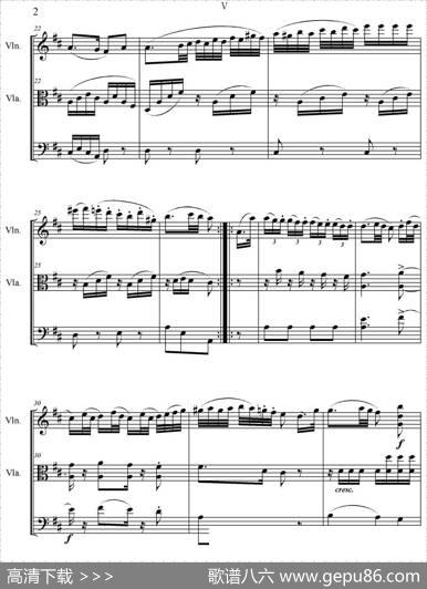 Serenate（StringTrio）（D大调弦乐三重奏Op.8,V）|贝多芬