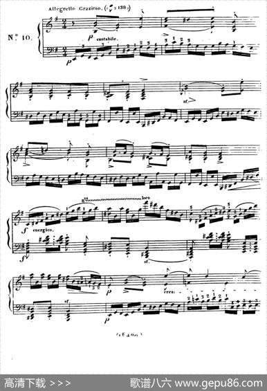 24ExercicesetPreludesOp.21（24首前奏练习曲·10）|亨利·赫尔茨