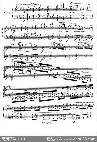 24ExercicesetPreludesOp.21（24首前奏练习曲·14）|亨利·赫尔茨