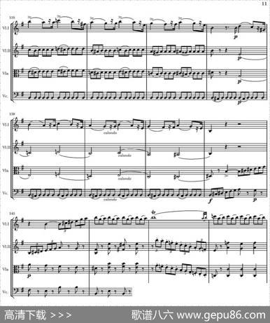 StringQuartetnr.18inEminor（E小调弦乐四重奏、P1-15）|托马西