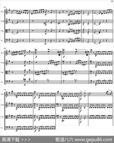 StringQuartetnr.18inEminor（E小调弦乐四重奏、P1-15）|托马西
