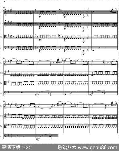 StringQuartetnr.18inEminor（E小调弦乐四重奏、P1-15）|托马西