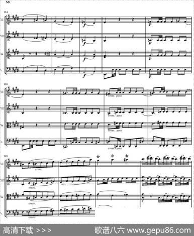 StringQuartetnr.18inEminor（E小调弦乐四重奏、P46-60）|托马西