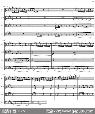 StringQuartetnr.18inEminor（E小调弦乐四重奏、P46-60）|托马西