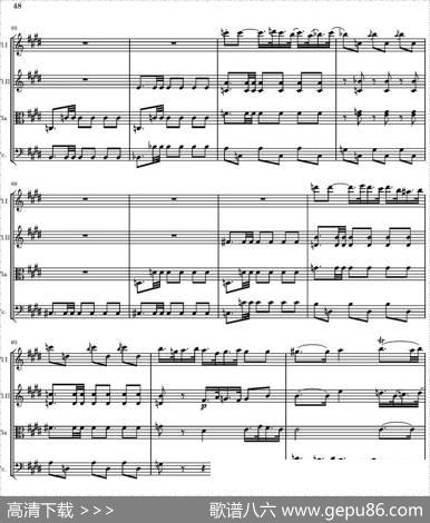StringQuartetnr.18inEminor（E小调弦乐四重奏、P46-60）|托马西