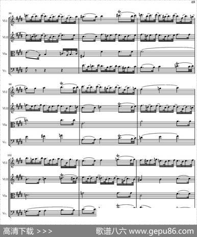 StringQuartetnr.18inEminor（E小调弦乐四重奏、P46-60）|托马西