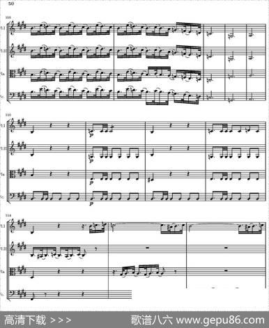 StringQuartetnr.18inEminor（E小调弦乐四重奏、P46-60）|托马西