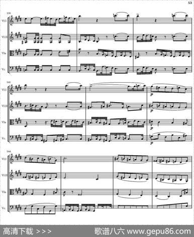 StringQuartetnr.18inEminor（E小调弦乐四重奏、P46-60）|托马西