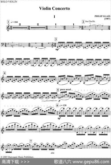 PHILIPGLASSViolinConcerto（格拉斯小提琴协奏曲I）|格拉斯
