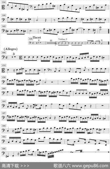 SonataNo.3（第三号小提琴奏鸣曲）（VioladaGamba分谱）|布克斯特胡德