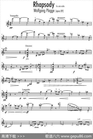 Rhapsody（狂想曲）|WolfgangPlagge
