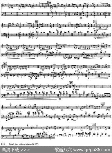 Sonate（小提琴+大提琴）|拉威尔