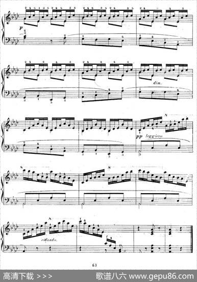 《车尔尼钢琴手指灵巧初步练习曲》OP.636-20