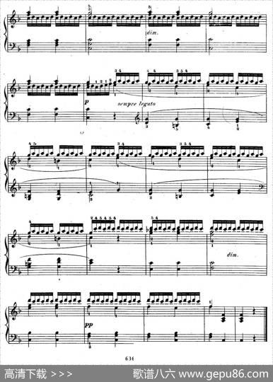 《车尔尼钢琴手指灵巧初步练习曲》OP.636-22