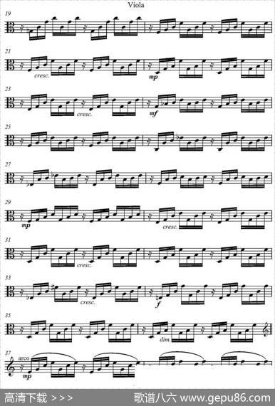 AveMaria（中提琴分谱）|C.Gounod
