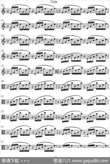 AveMaria（中提琴分谱）|C.Gounod