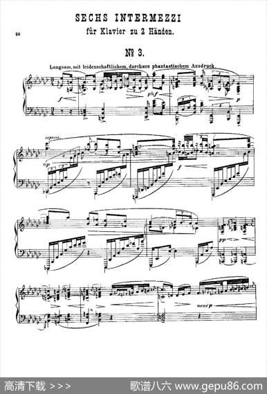 SixIntermezziOp.45（6首间奏曲·3）|马克斯·雷格